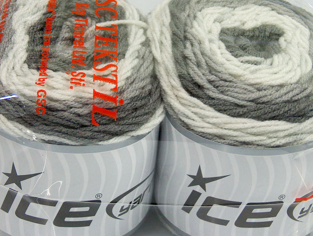 Cakes Cotton Fine Yellow, White, Grey Shades, Fuchsia at Ice Yarns Online  Yarn